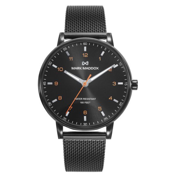 Reloj caja de acero Ip negro hombre