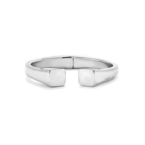 Pulsera rígida acabado liso y forma cuadrada
