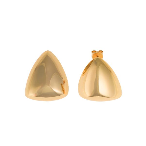 Pendientes plata triangulo liso