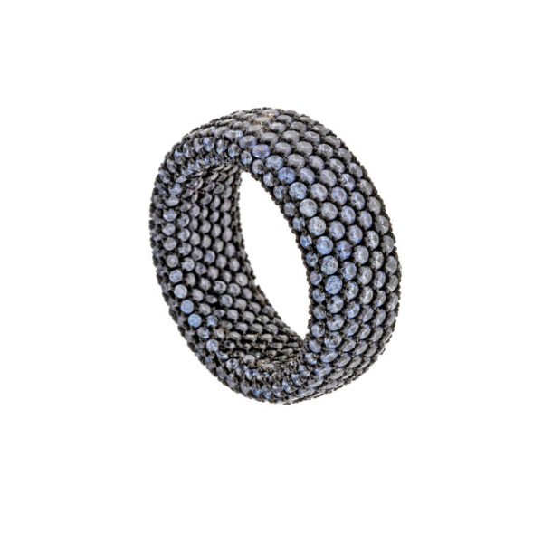 Anillo de plata con circonitas lavanda