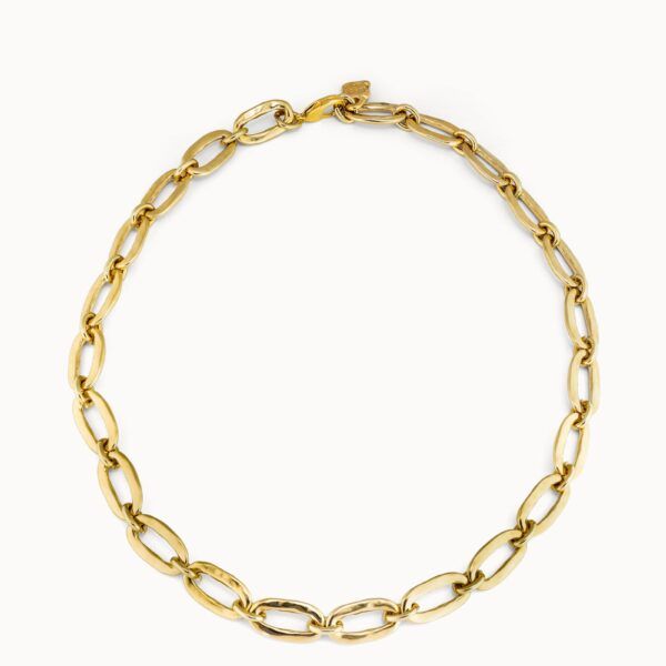 Collar de eslabones bañado en oro de 18k