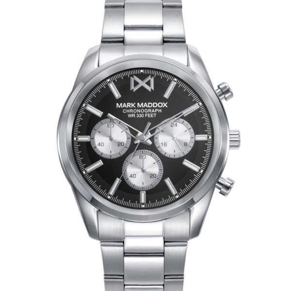 Reloj acero hombre esfera negra