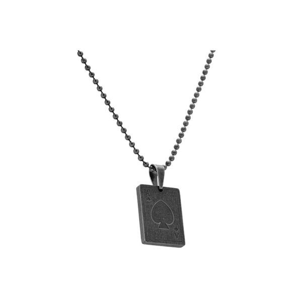 Collar Poker acero envejecido