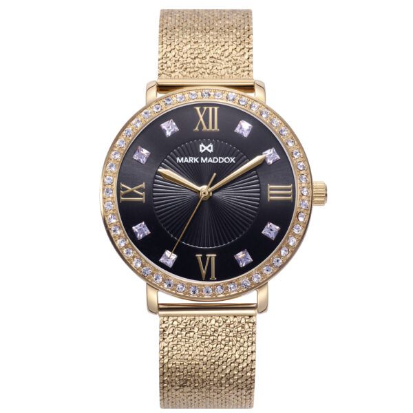 Reloj de mujer Tooting de acero con circonitas y esfera en negro