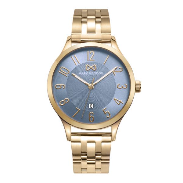 Reloj de mujer con ip dorado y brazalete