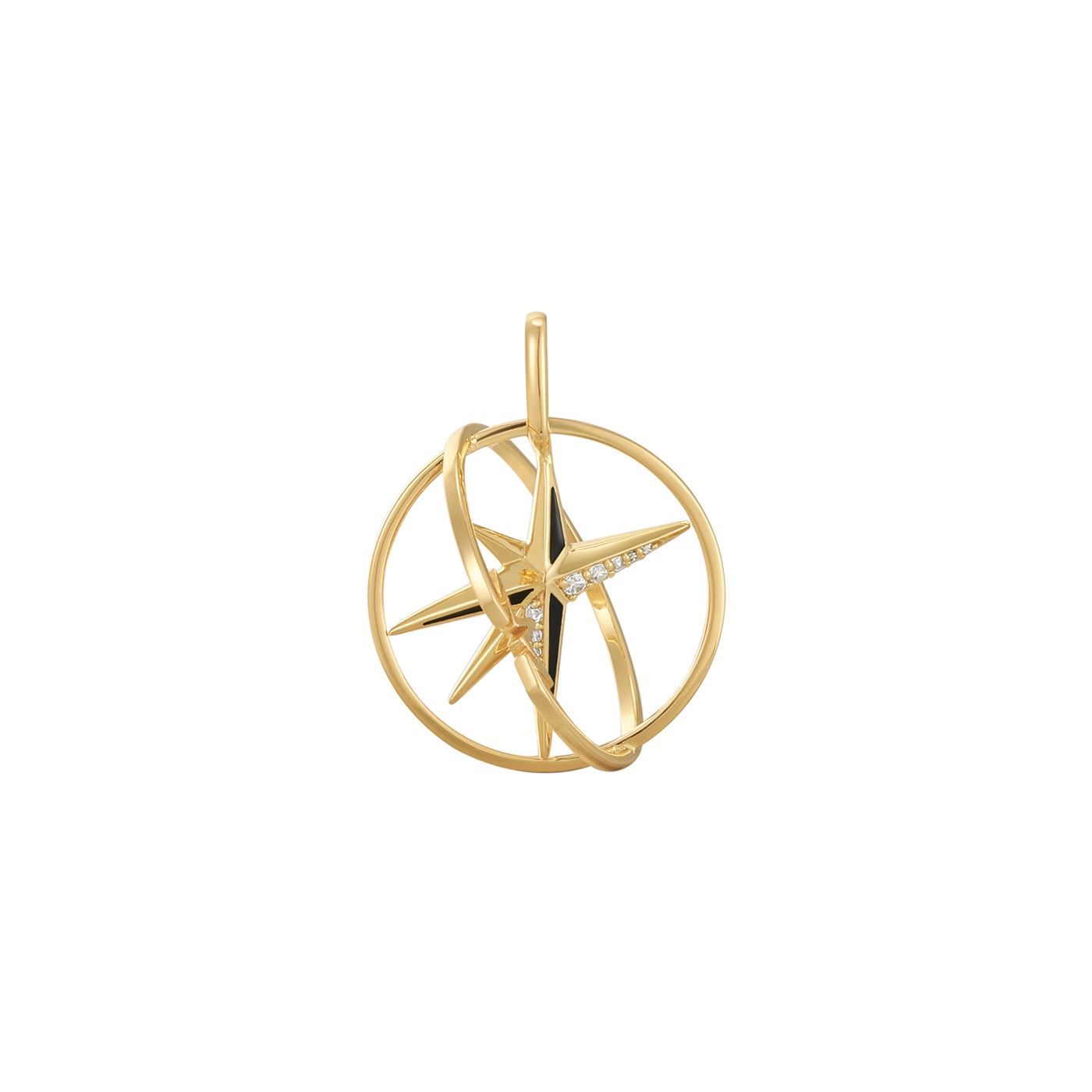 Charm estrella con círculo