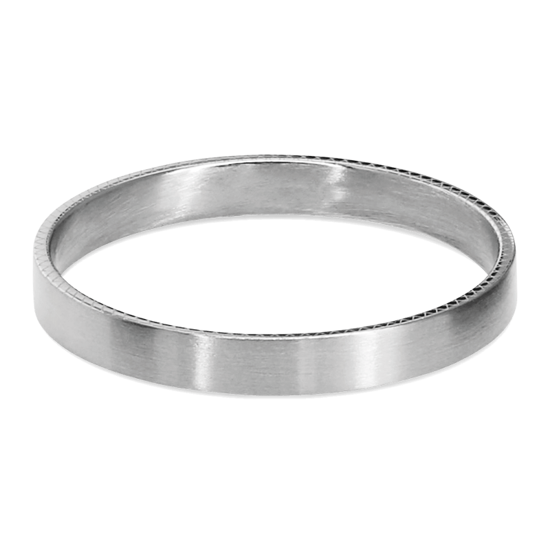 Anillo de acero satinado - Imagen 3