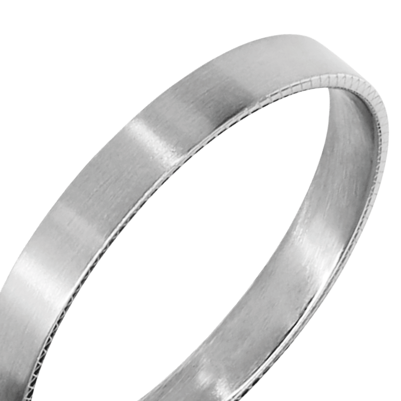 Anillo de acero satinado - Imagen 2