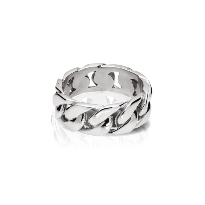 Anillo DANDY 8mm Acero pulido - Imagen 2