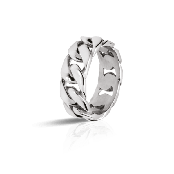 Anillo DANDY 8mm Acero pulido