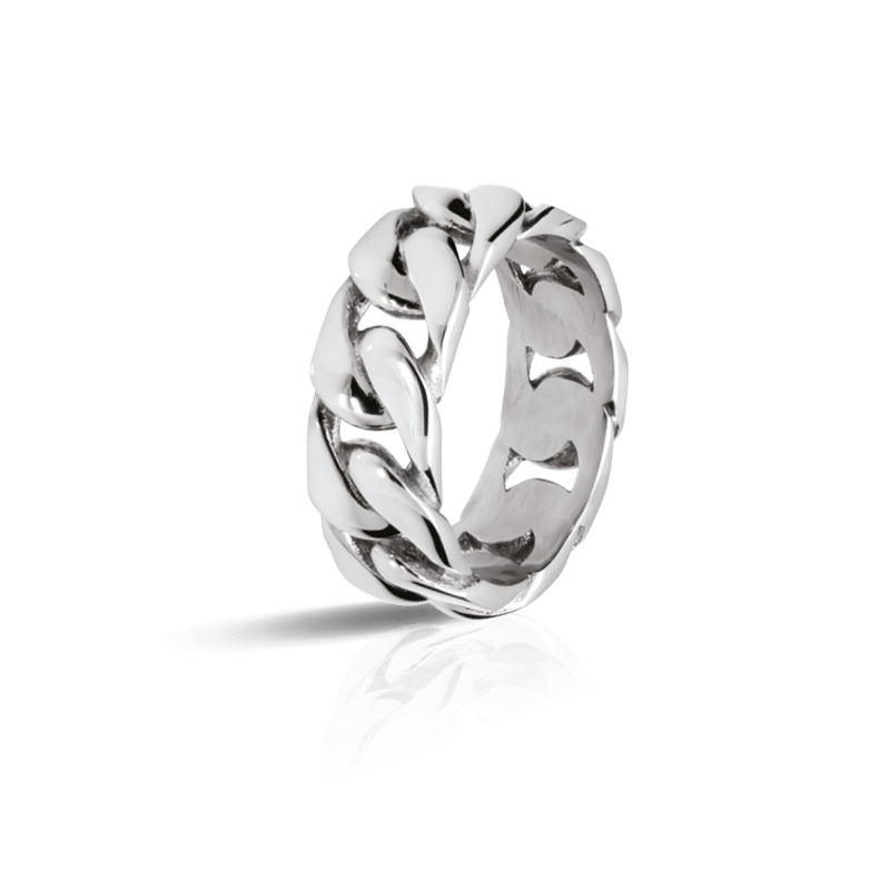 Anillo DANDY 8mm Acero pulido