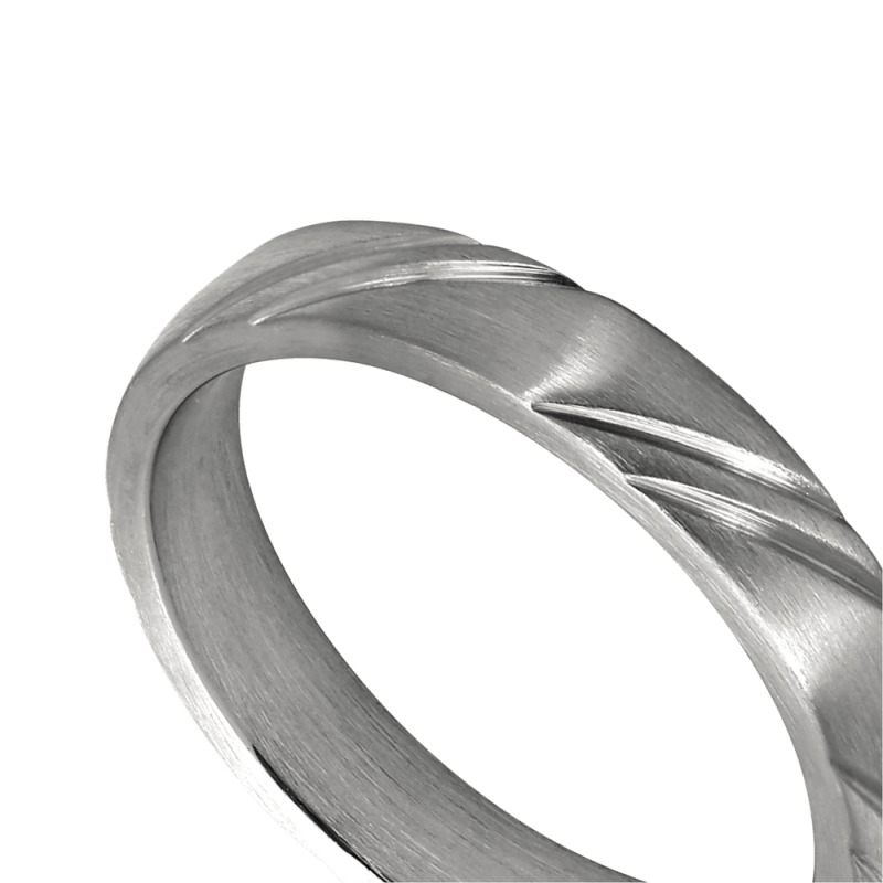Anillo Dear de acero grabado - Imagen 3