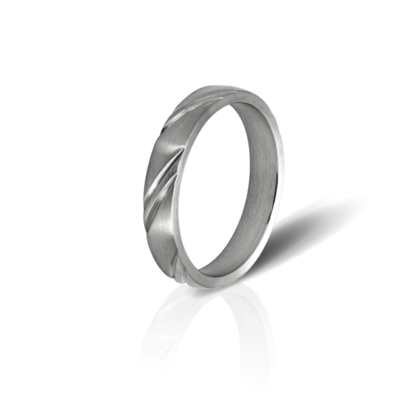 Anillo Dear de acero grabado