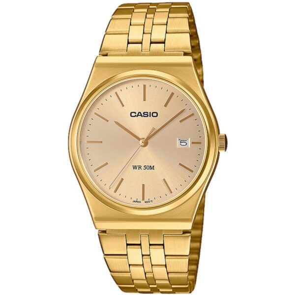 Casio analógico dorado