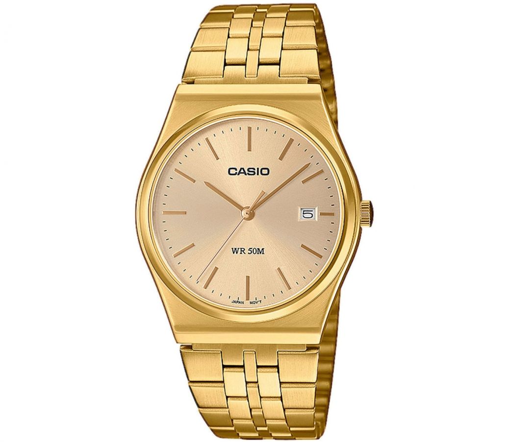 Casio analógico dorado