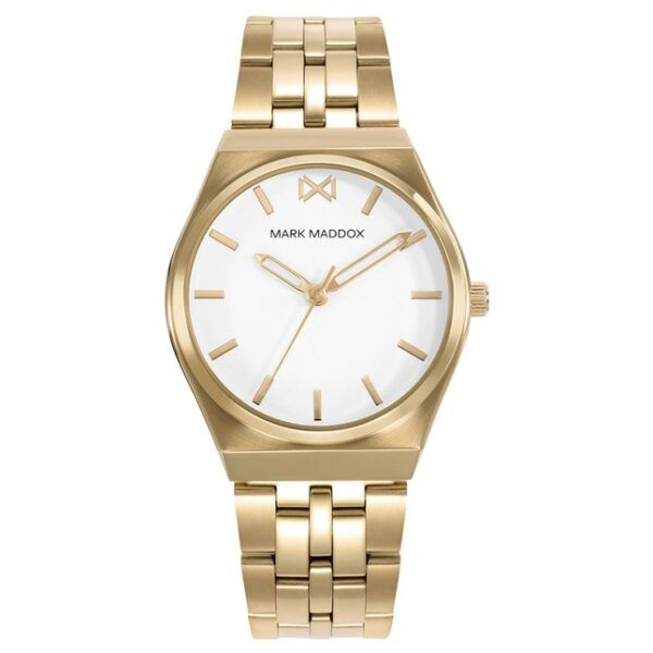 Reloj acero dorado mujer