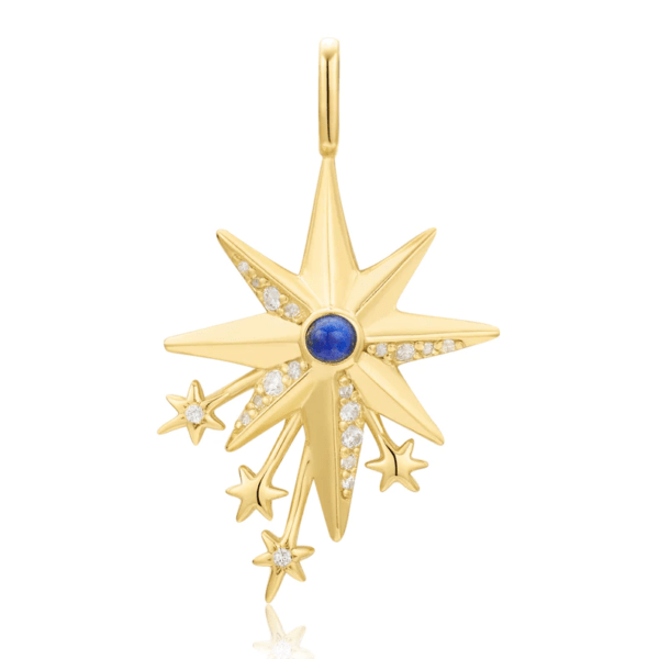 Charm estrella fugaz dorada