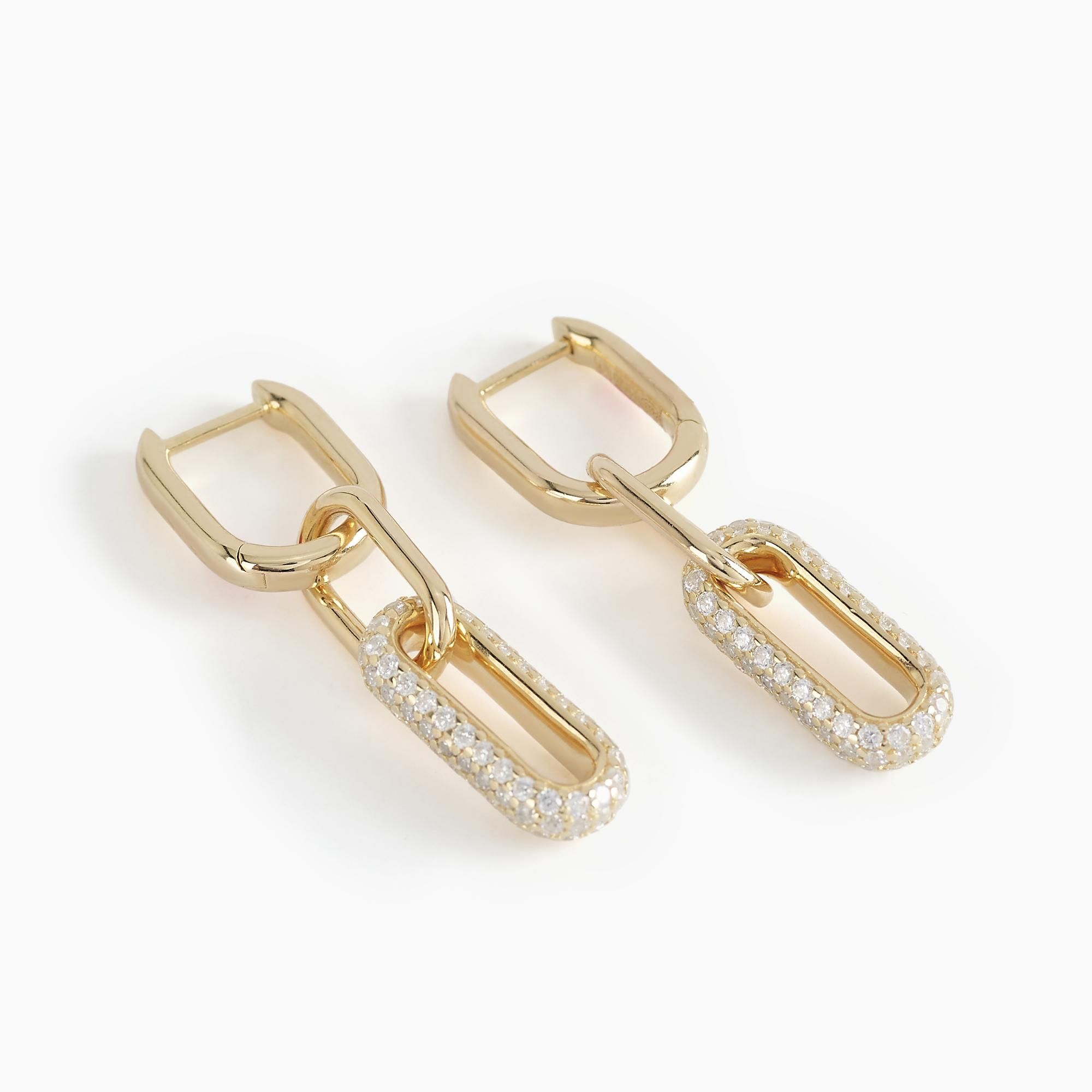 Pendientes de plata chapada con circonitas - Imagen 2