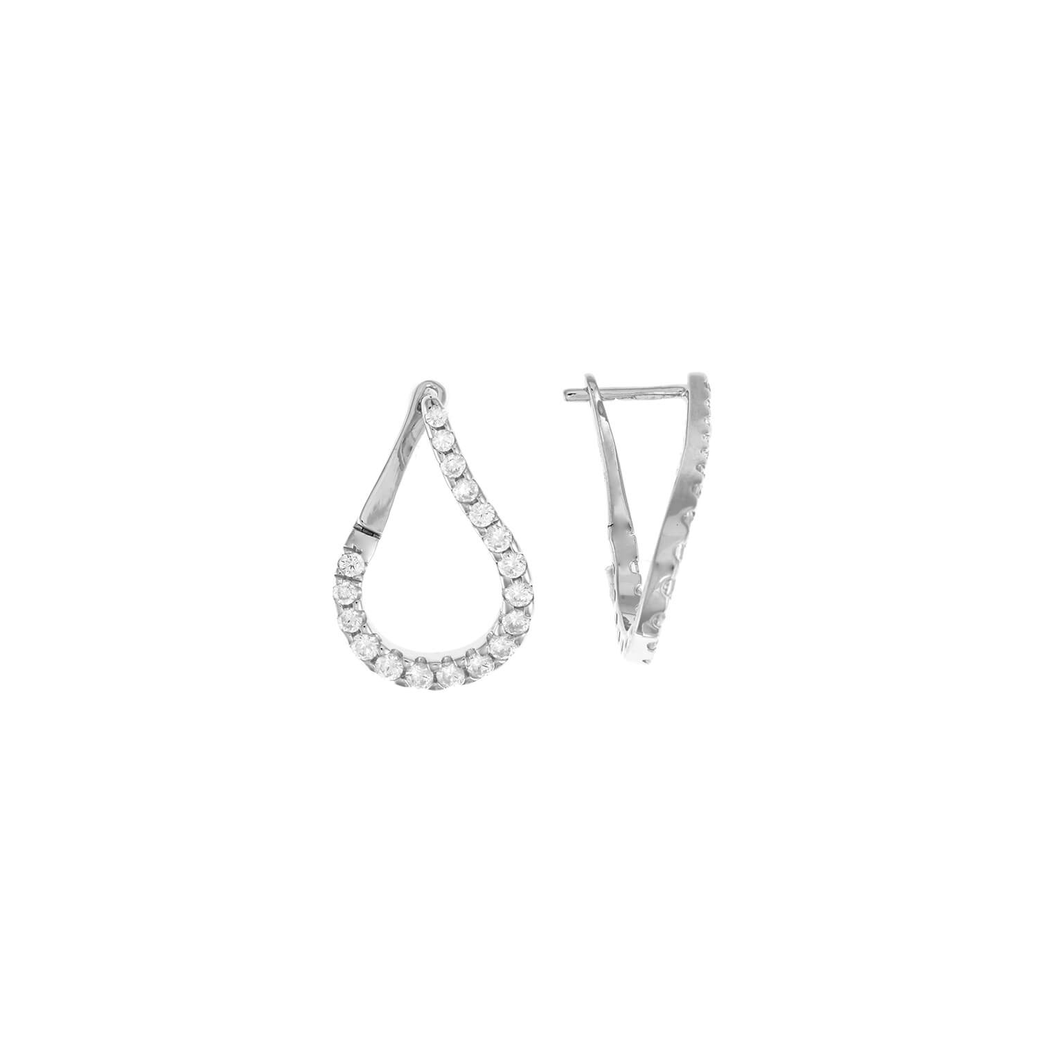 Pendientes de plata y circonitas
