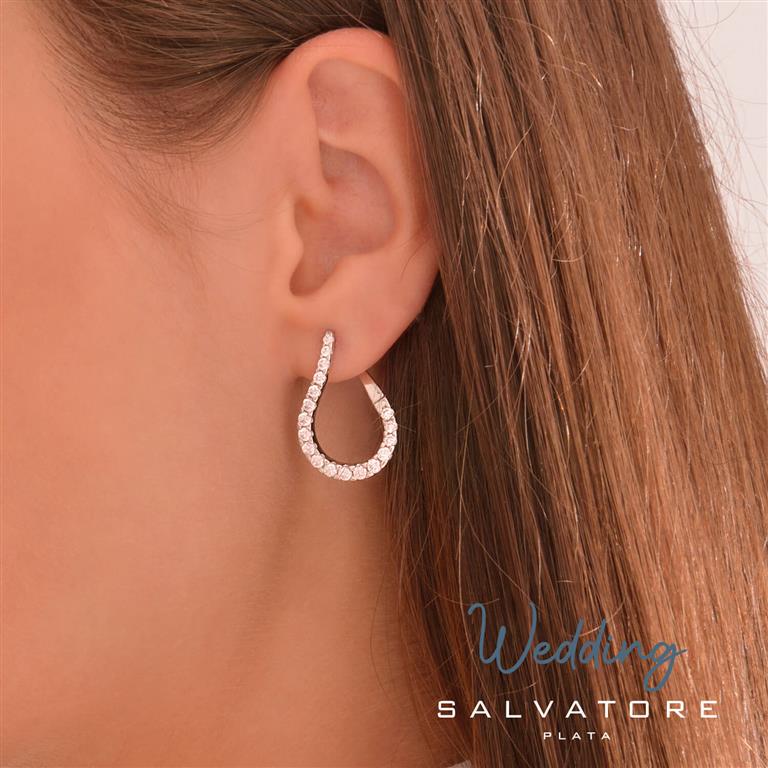 Pendientes de plata y circonitas - Imagen 2