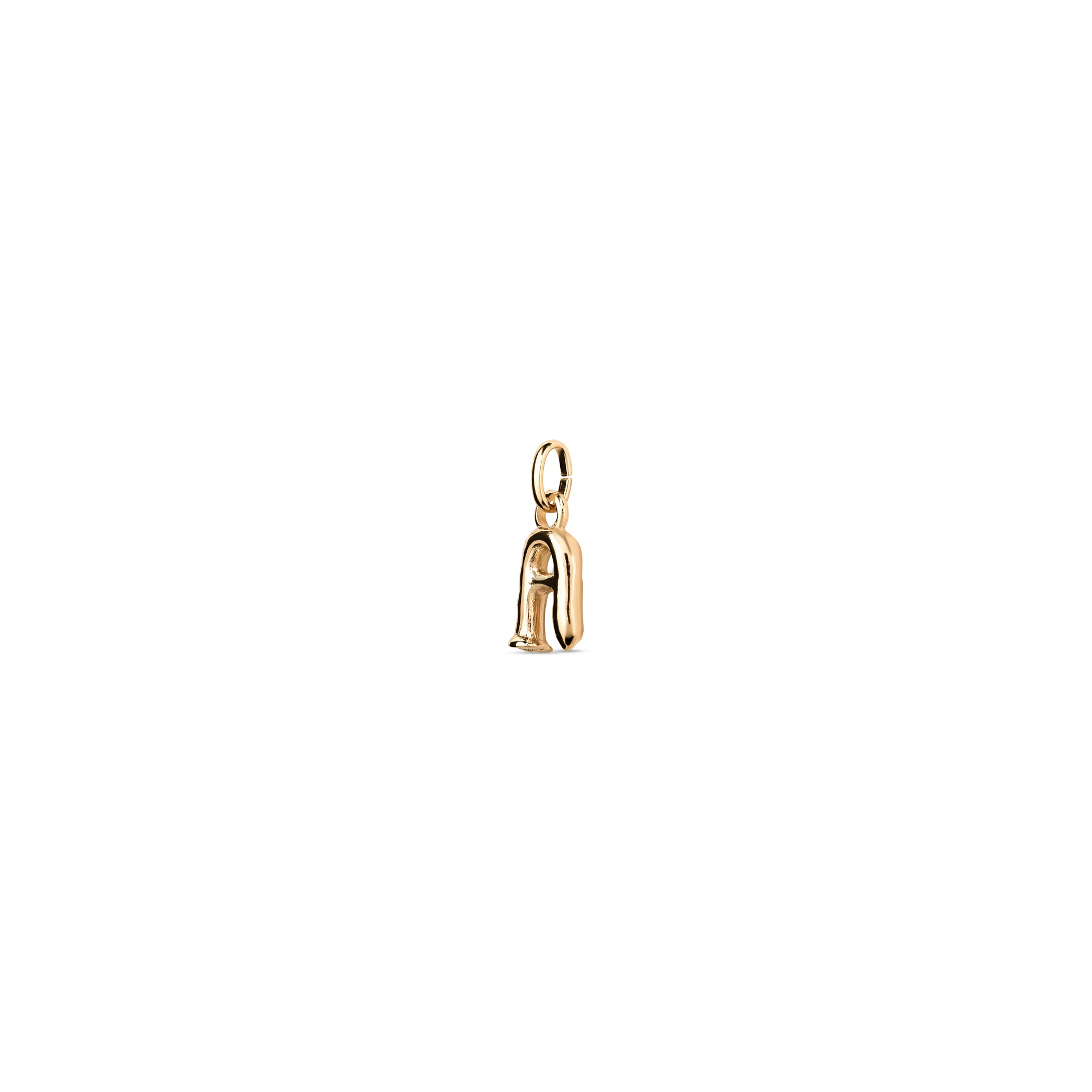 Charm Letra A Pequeña Bañado en Oro 18k - Imagen 2