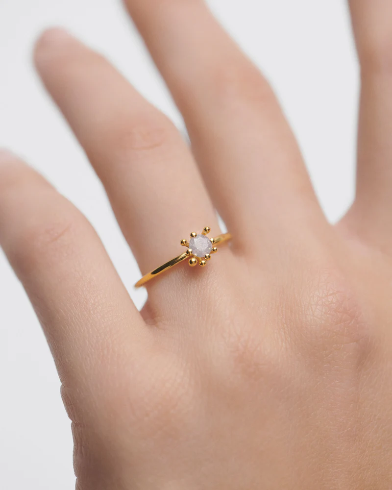 Anillo Fleur Gris - Imagen 2