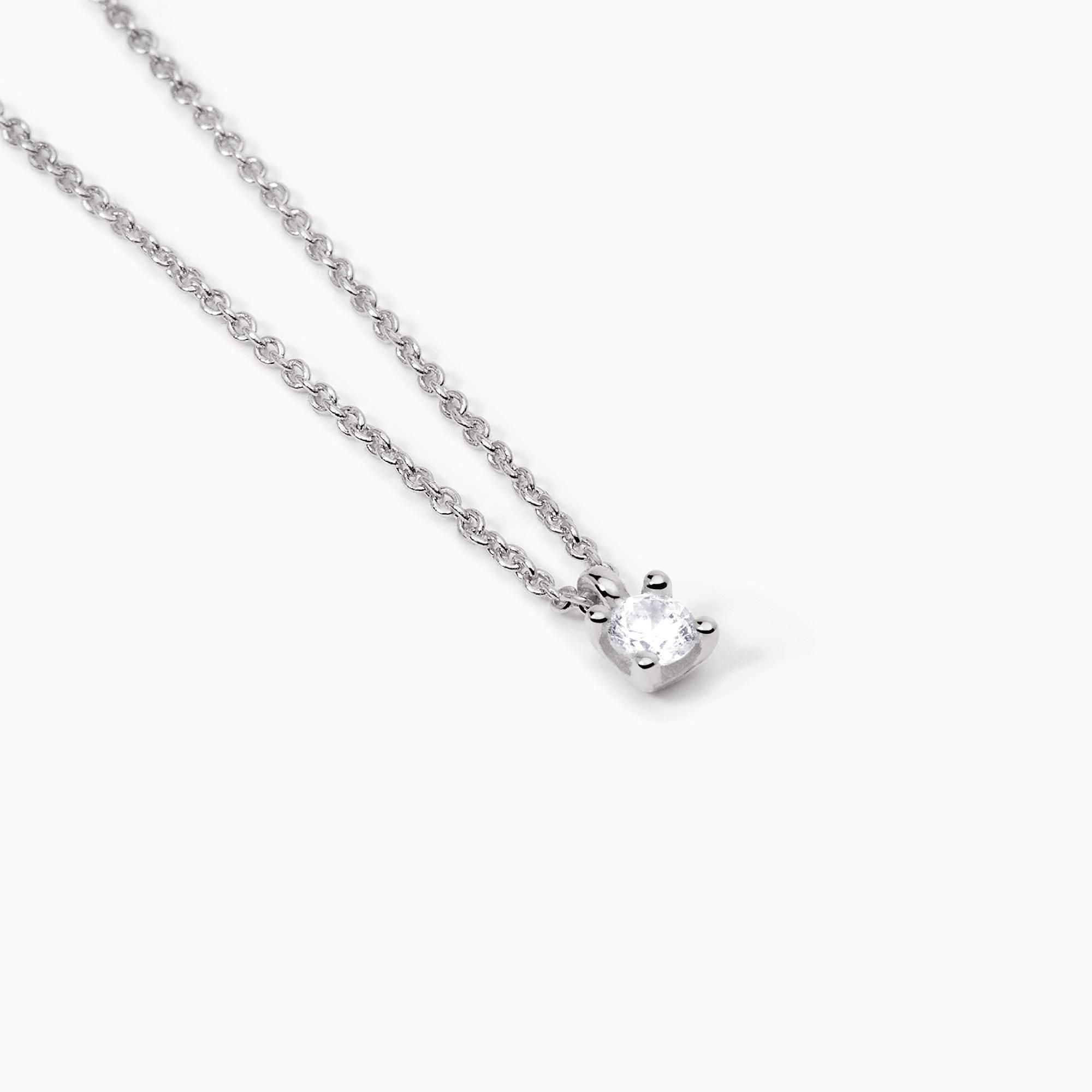 Collar Solitario Plata - Imagen 2