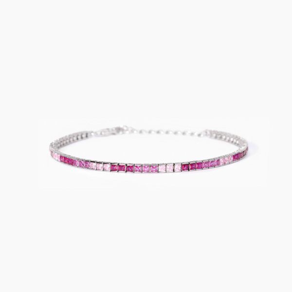 Pulsera Tennis Rosa