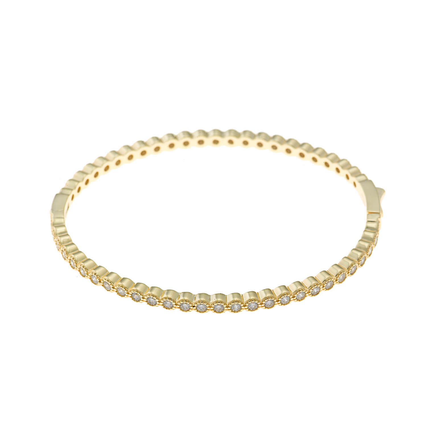 Pulsera Rígida Con Circonitas