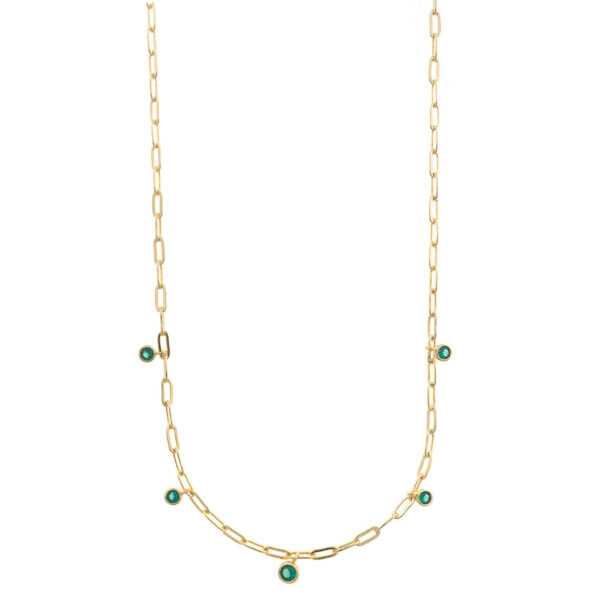 Collar Circonitas Verdes