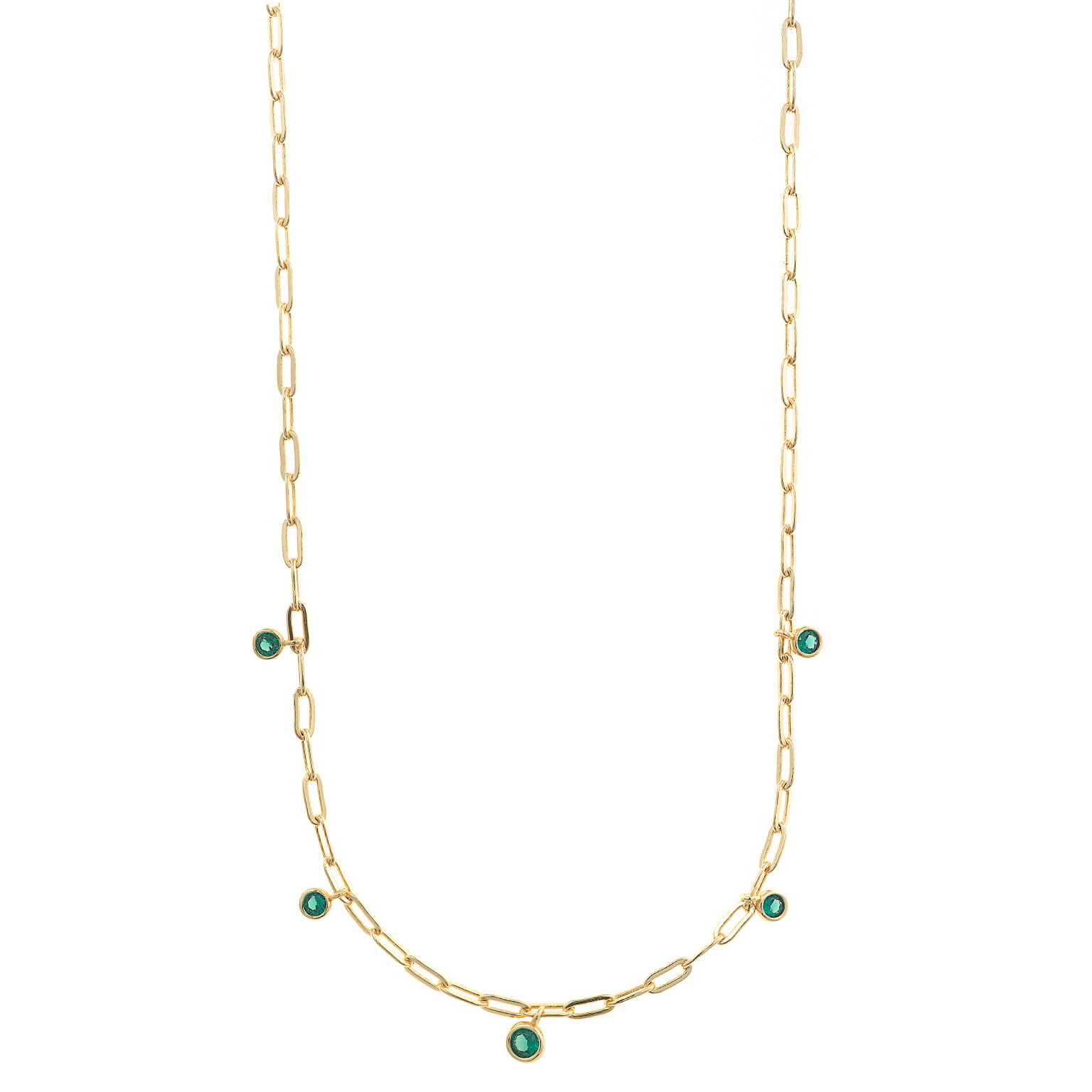 Collar Circonitas Verdes