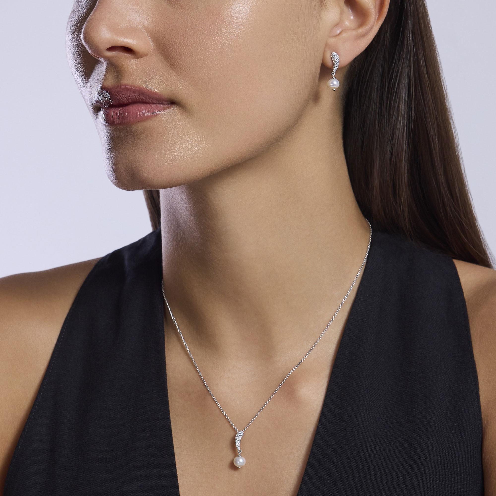 Gargantilla de Plata con Pavé - Imagen 3