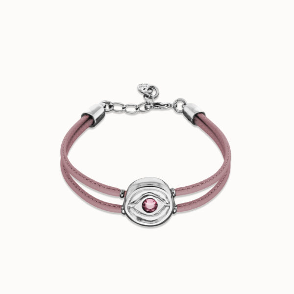 Pulsera de Cuero Lila
