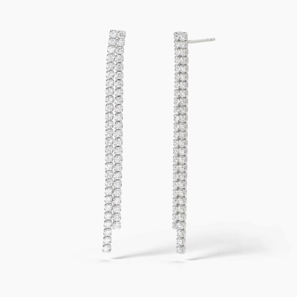 Pendientes Plata Cascada