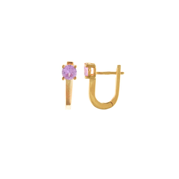 Pendientes Circonita Rosa