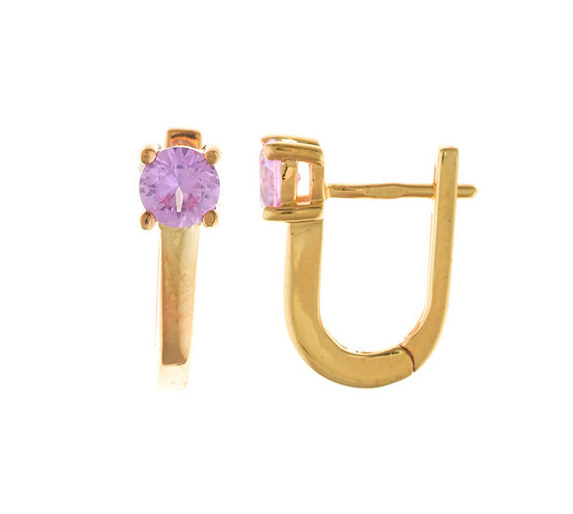 Pendientes Circonita Rosa