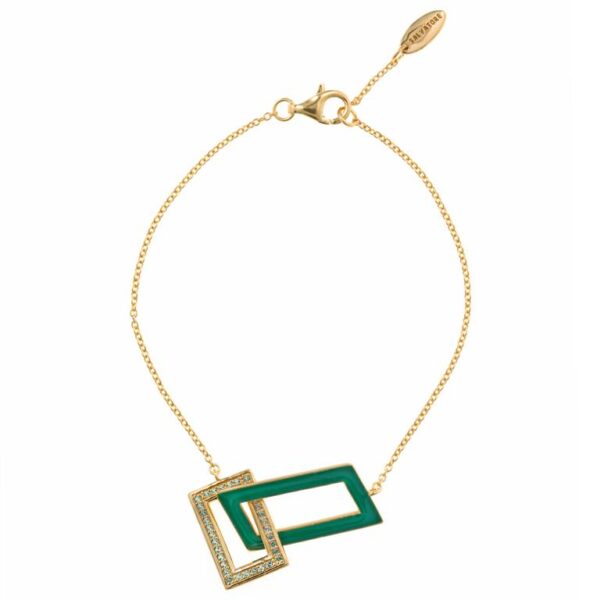 Pulsera Plata Rectángulos