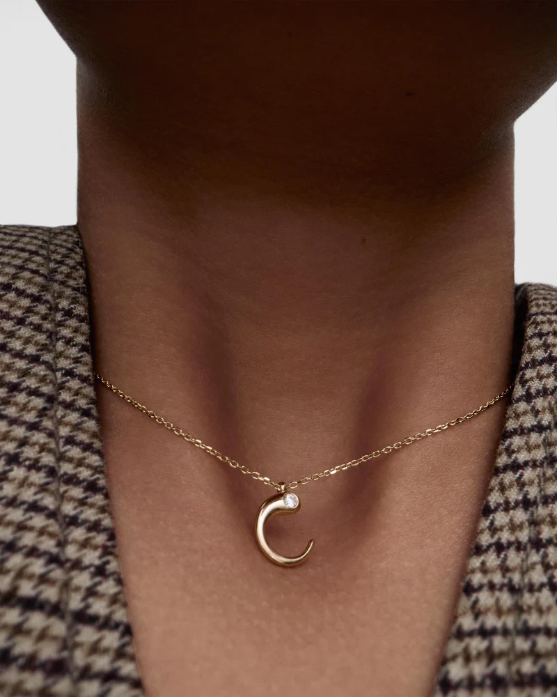 Collar Inicial C - Imagen 3