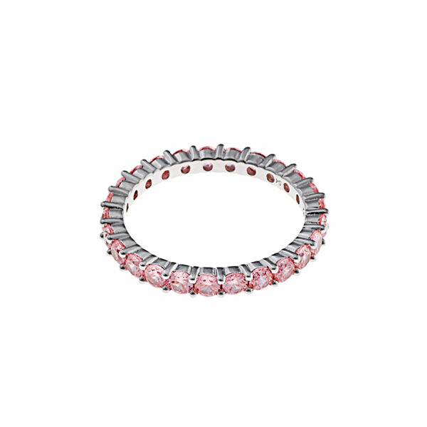 Anillo de Plata con Circonitas Rosas