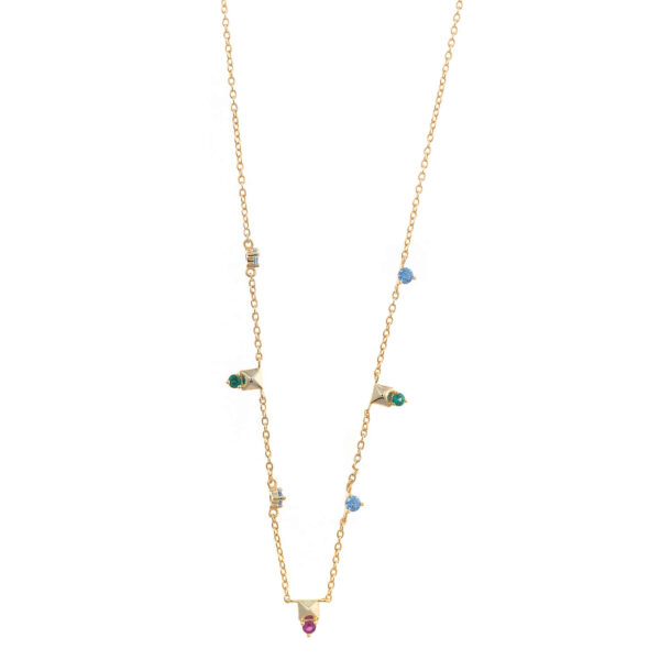 Collar Circonitas Multicolor