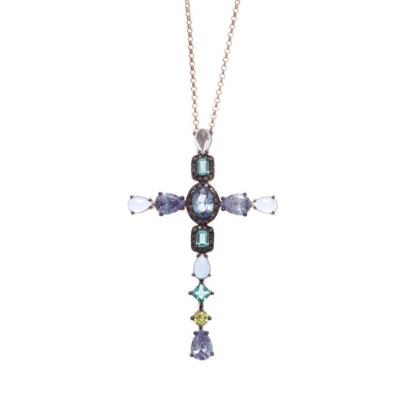Collar Cruz Piedras