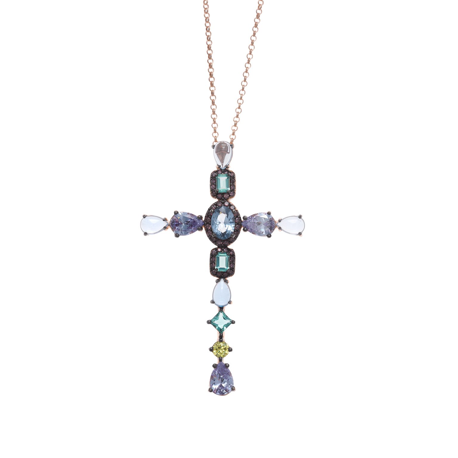 Collar Cruz Piedras