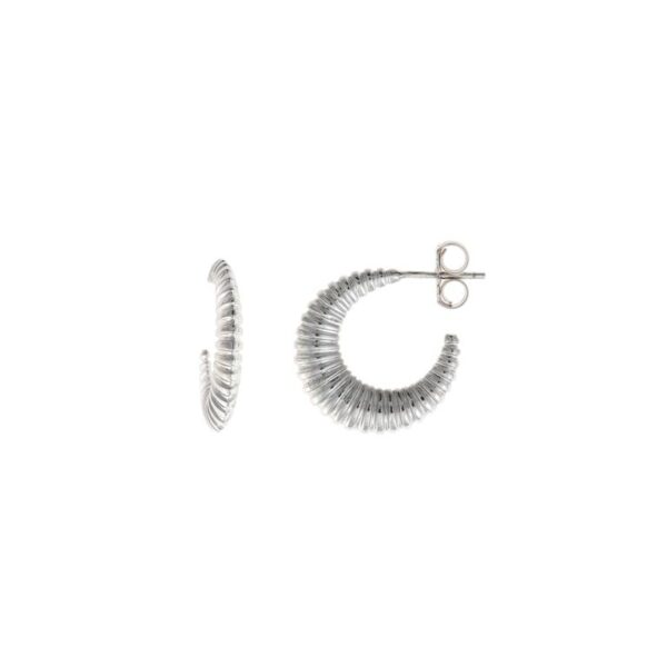 Pendientes Plata Estriados