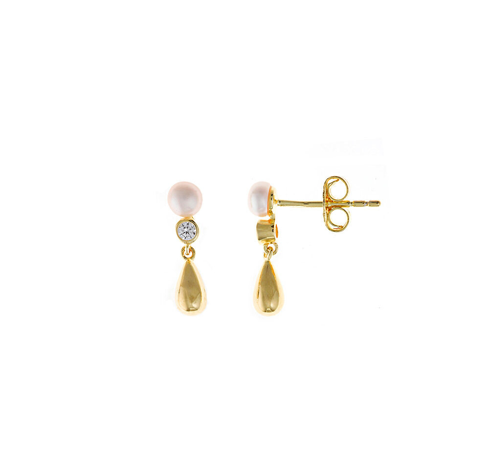 Pendientes Perla Agua Dulce