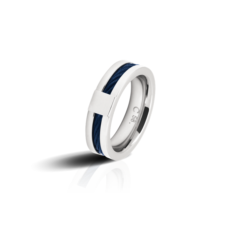 Anillo de Acero con Cable