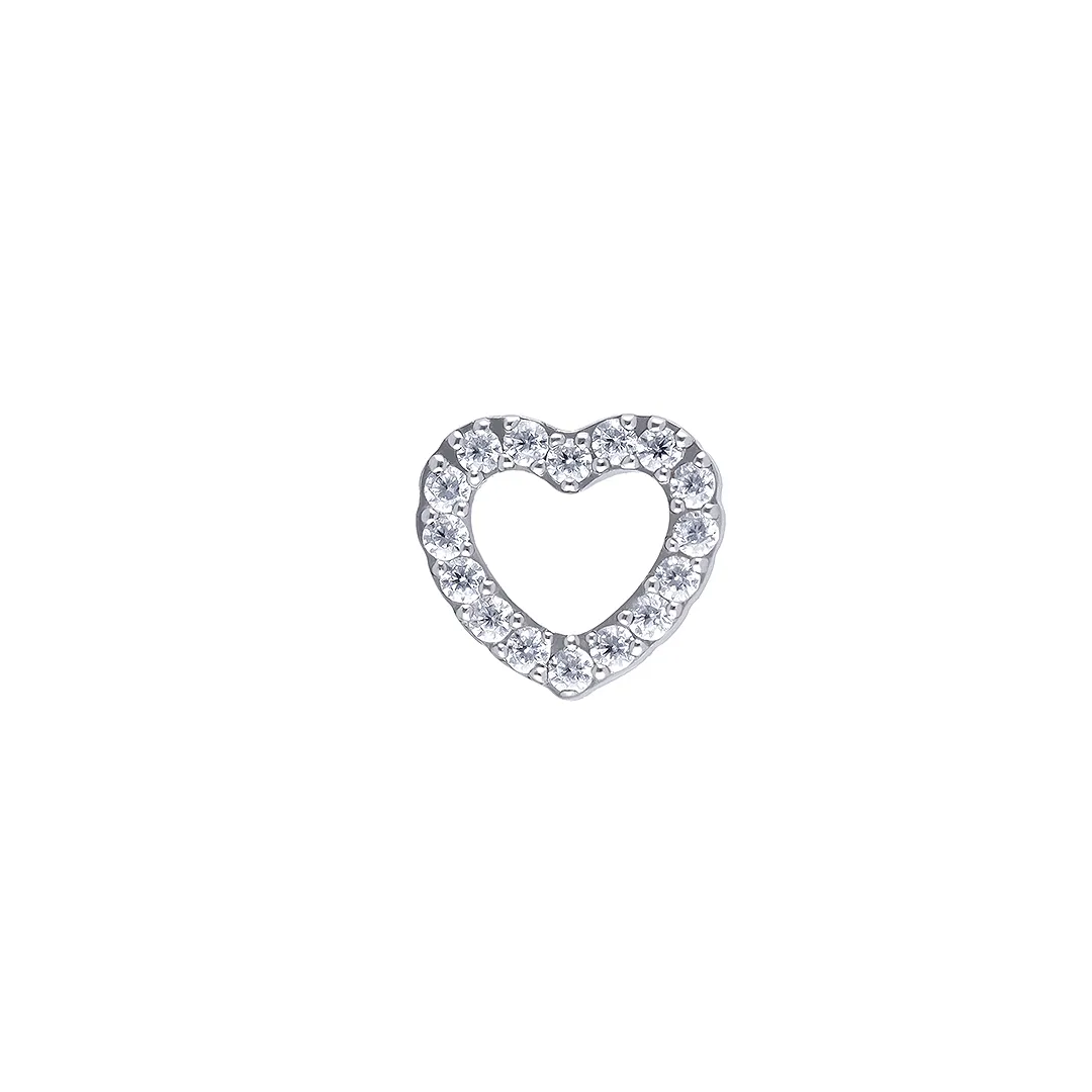 Corazón Circonitas - Piercing de Titanio F-136