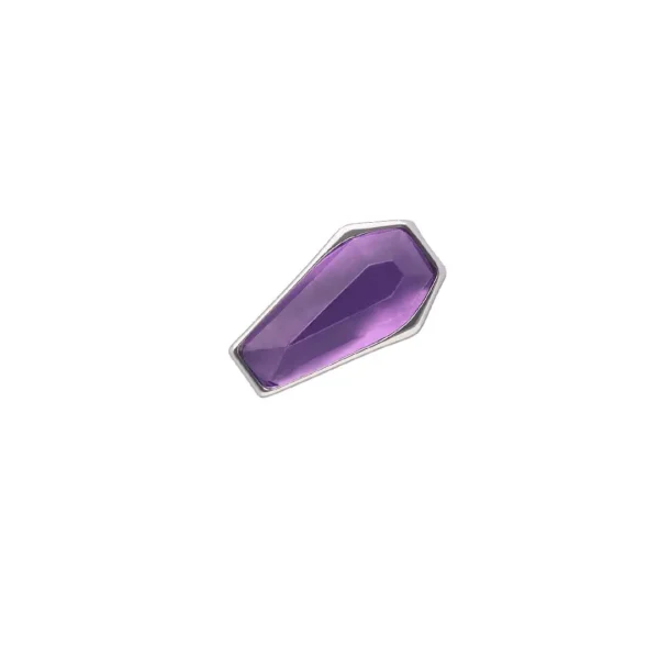Coffin Amethyst – Piercing de Titanio F-136