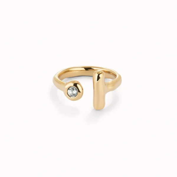 Anillo Abierto con Topacio